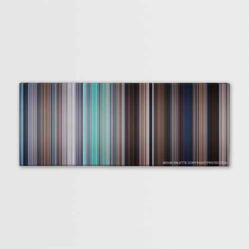 Mary Poppins color palette canvas print: thousands of thin vertical stripes of color