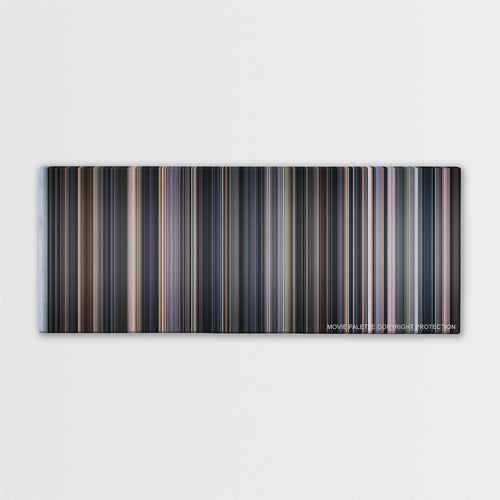 Cinema Paradiso movie barcode canvas print, the whole film as stripes of color