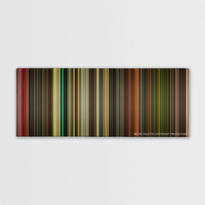 Planet Terror color palette canvas print: thousands of thin vertical stripes of color