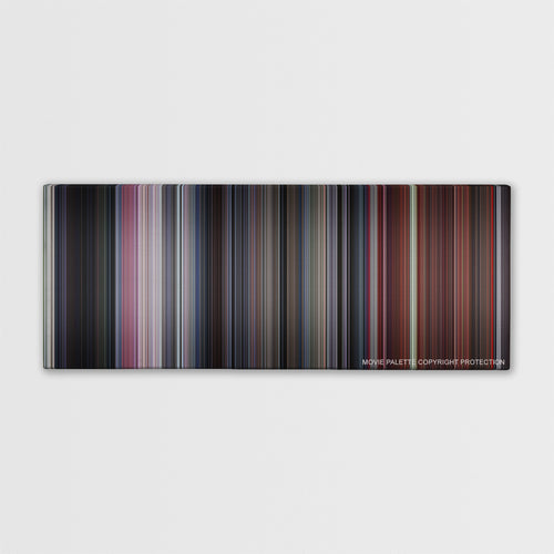 Rush Hour 2 color palette canvas print: thousands of thin vertical stripes of color