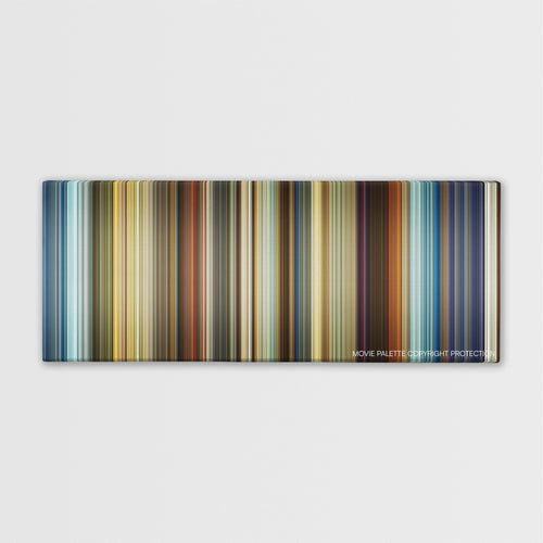 3 Days to Kill color palette canvas print: thousands of thin vertical stripes of color