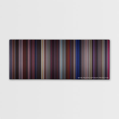 Carlito's Way color palette canvas print: thousands of thin vertical stripes of color