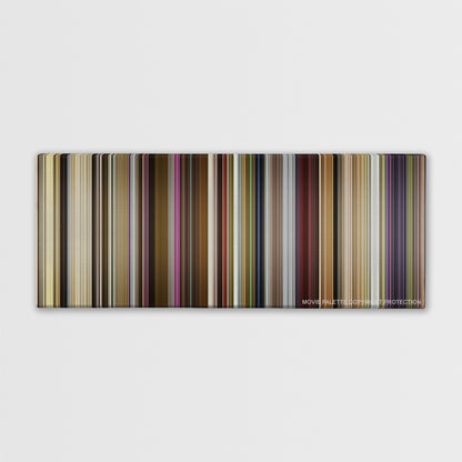 Yesterday color palette canvas print: thousands of thin vertical stripes of color