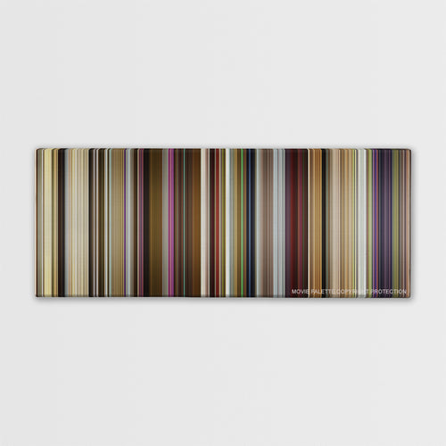 Yesterday color palette canvas print: thousands of thin vertical stripes of color
