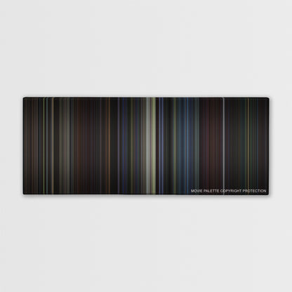 Star Trek: First Contact color palette canvas print: thousands of thin vertical stripes of color