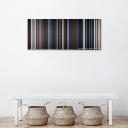 The X Files color palette canvas above a white bench with three woven baskets