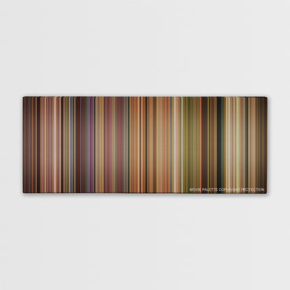 American Wedding color palette canvas print: thousands of thin vertical stripes of color