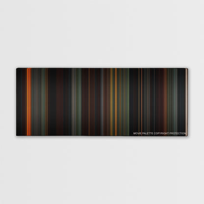 Hansel & Gretel: Witch Hunters color palette canvas print: thousands of thin vertical stripes of color