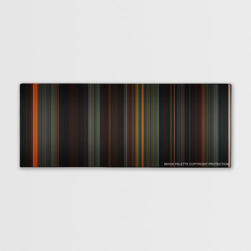 Hansel & Gretel: Witch Hunters color palette canvas print: thousands of thin vertical stripes of color