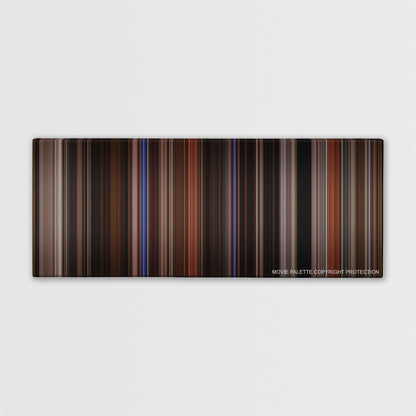 The Perks of Being a Wallflower color palette canvas print: thousands of thin vertical stripes of color