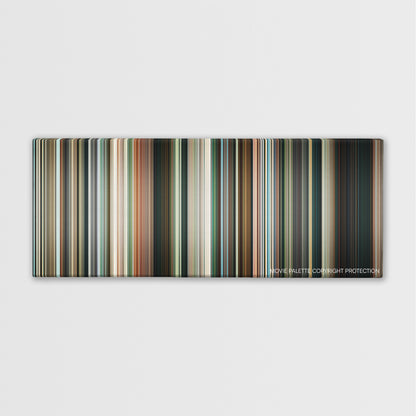 Widows color palette canvas print: thousands of thin vertical stripes of color