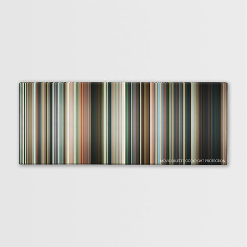 Widows color palette canvas print: thousands of thin vertical stripes of color