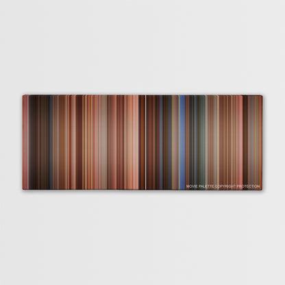 EuroTrip color palette canvas print: thousands of thin vertical stripes of color