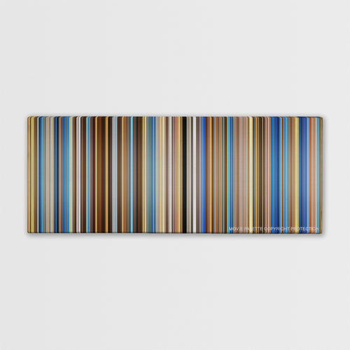Traffic color palette canvas print: thousands of thin vertical stripes of color