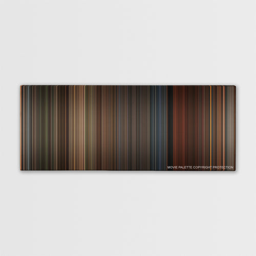 A Series of Unfortunate Events color palette canvas print: thousands of thin vertical stripes of color