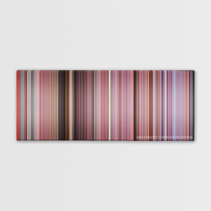 Bring It On color palette canvas print: thousands of thin vertical stripes of color
