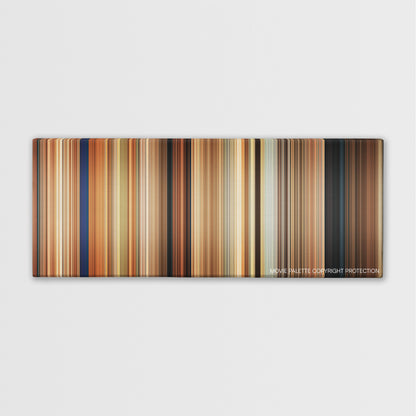 Killers color palette canvas print: thousands of thin vertical stripes of color