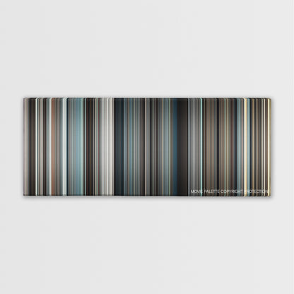 Concussion color palette canvas print: thousands of thin vertical stripes of color