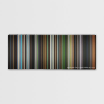 Elektra color palette canvas print: thousands of thin vertical stripes of color