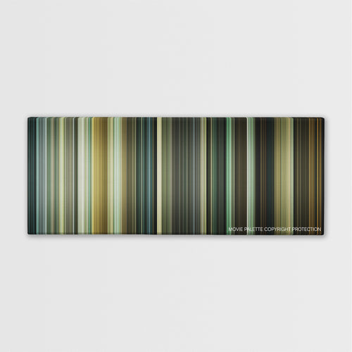 A Cure for Wellness color palette canvas print: thousands of thin vertical stripes of color
