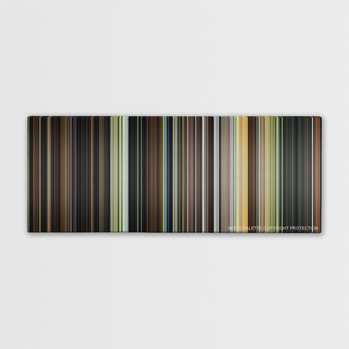 Stardust color palette canvas print: thousands of thin vertical stripes of color