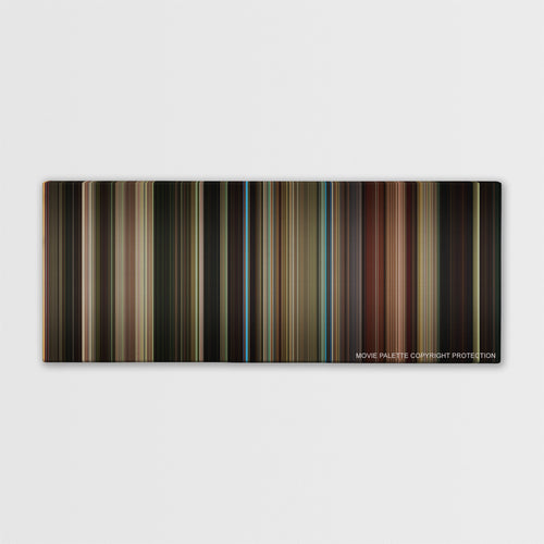 Taxi Driver color palette canvas print: thousands of thin vertical stripes of color