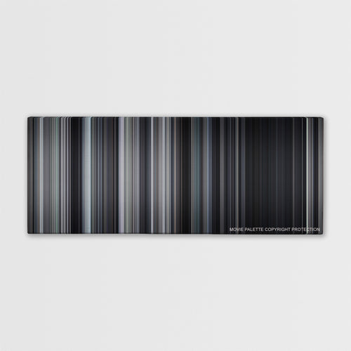 The Babadook color palette canvas print: thousands of thin vertical stripes of color
