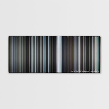 Let the Right One In color palette canvas print: thousands of thin vertical stripes of color