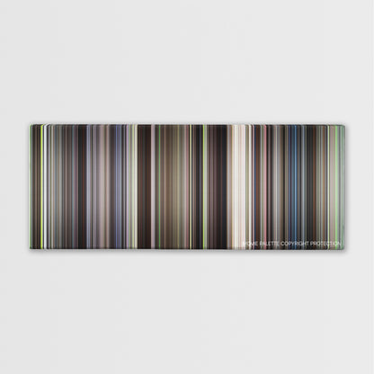 Witness color palette canvas print: thousands of thin vertical stripes of color