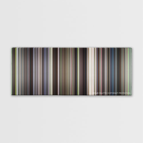 Witness color palette canvas print: thousands of thin vertical stripes of color