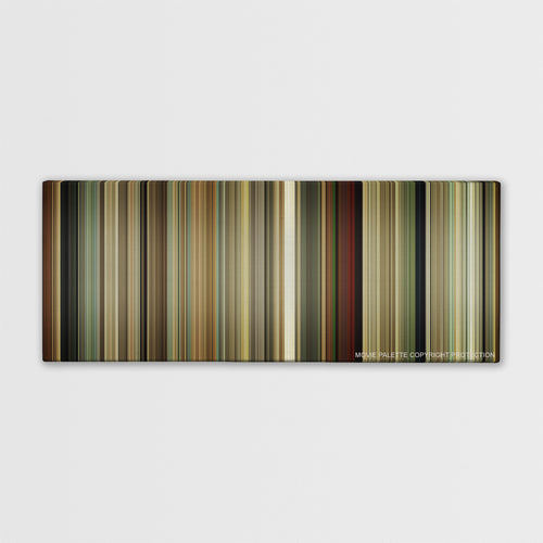 Revolutionary Road color palette canvas print: thousands of thin vertical stripes of color