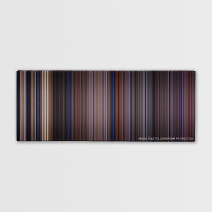 Casper color palette canvas print: thousands of thin vertical stripes of color