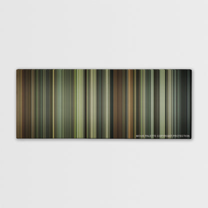 The Boy in the Striped Pajamas color palette canvas print: thousands of thin vertical stripes of color