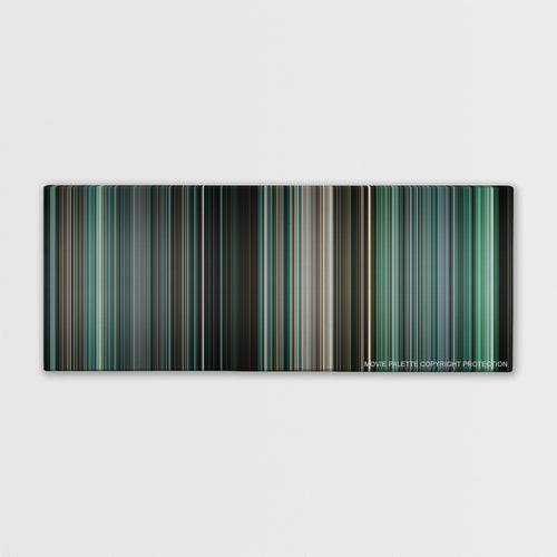 The Bourne Ultimatum color palette canvas print: thousands of thin vertical stripes of color