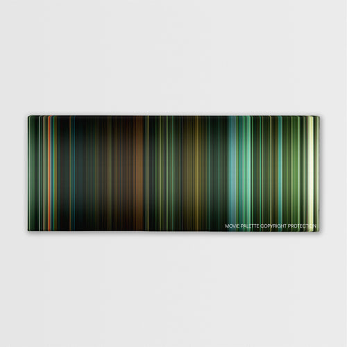 Overlord color palette canvas print: thousands of thin vertical stripes of color