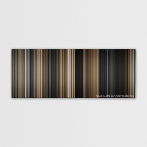 Tomb Raider color palette canvas print: thousands of thin vertical stripes of color