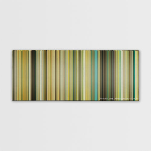 Transporter 2 color palette canvas print: thousands of thin vertical stripes of color