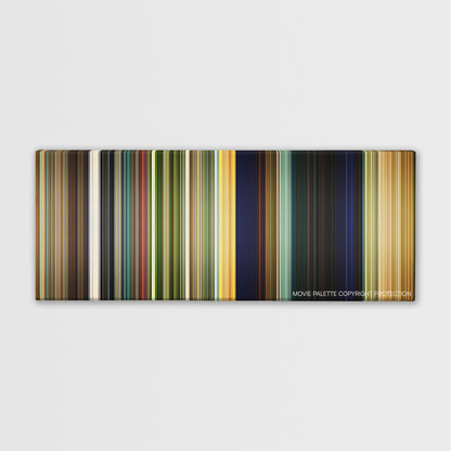 Open Season color palette canvas print: thousands of thin vertical stripes of color