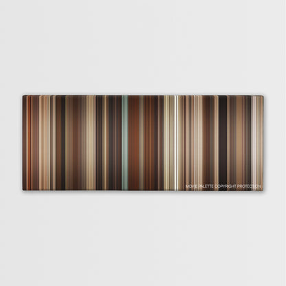 Selma color palette canvas print: thousands of thin vertical stripes of color