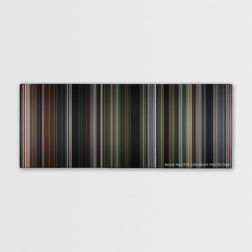 After Earth color palette canvas print: thousands of thin vertical stripes of color