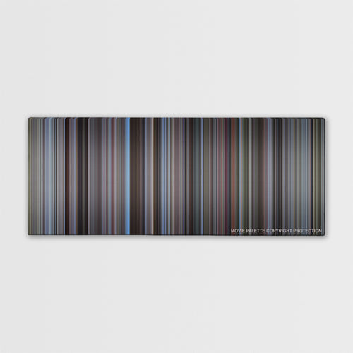 Mad Max color palette canvas print: thousands of thin vertical stripes of color