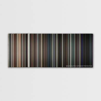 Orphan color palette canvas print: thousands of thin vertical stripes of color
