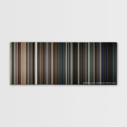 Orphan color palette canvas print: thousands of thin vertical stripes of color