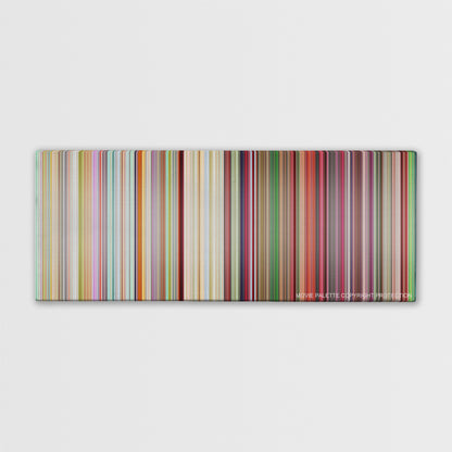 South Park: Bigger, Longer & Uncut color palette canvas print: thousands of thin vertical stripes of color