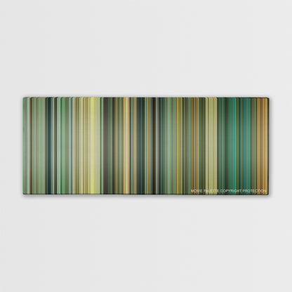 Rush color palette canvas print: thousands of thin vertical stripes of color