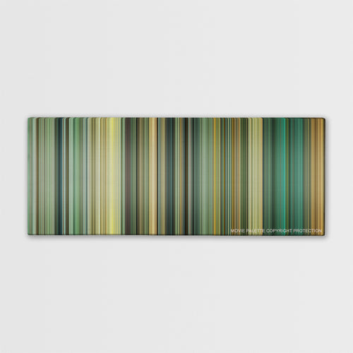 Rush color palette canvas print: thousands of thin vertical stripes of color
