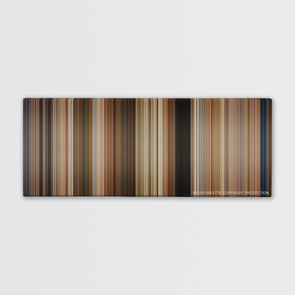 Sweet Home Alabama color palette canvas print: thousands of thin vertical stripes of color