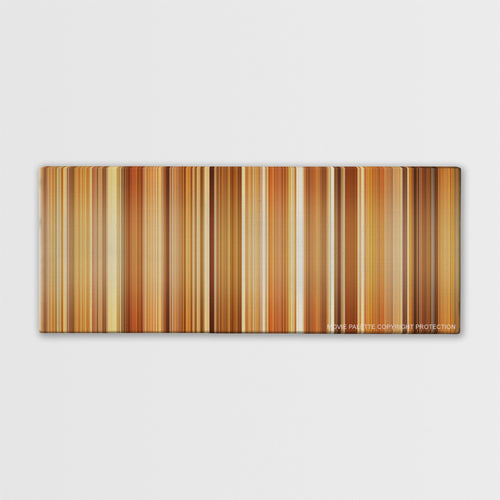 Blue Jasmine color palette canvas print: thousands of thin vertical stripes of color