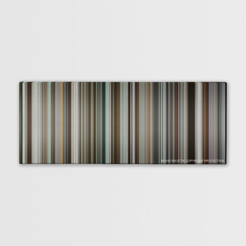 Spotlight color palette canvas print: thousands of thin vertical stripes of color