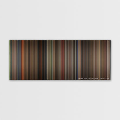 Labyrinth color palette canvas print: thousands of thin vertical stripes of color